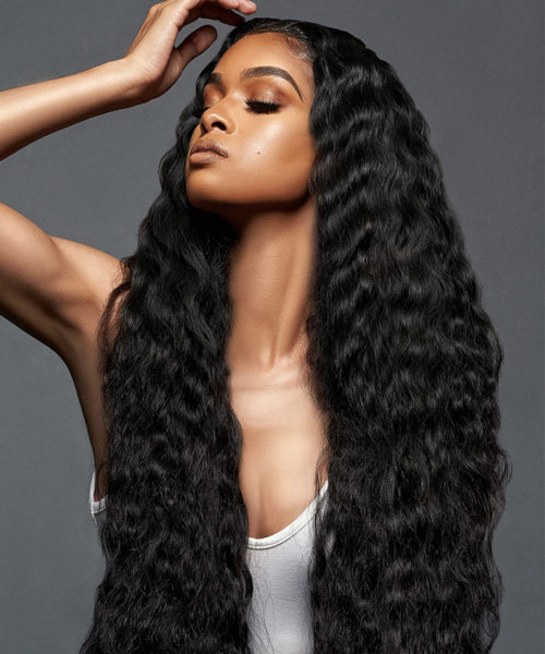 Raw Indian Curly Transparent Lace Front Wig